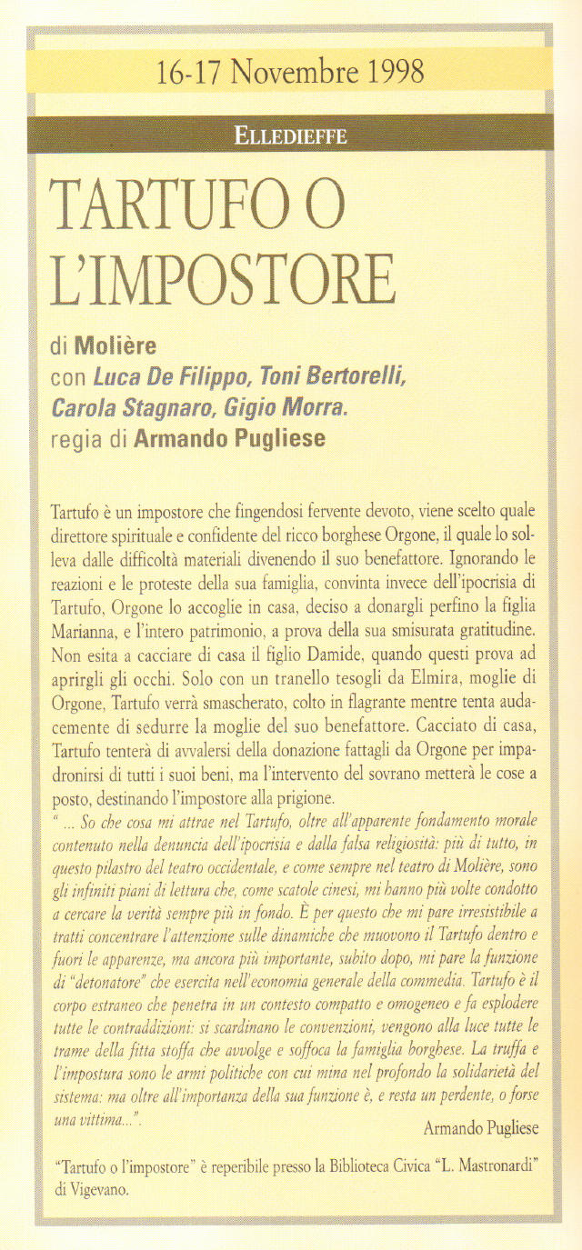 Cagnoni Vigevano Stagione 1998-1999